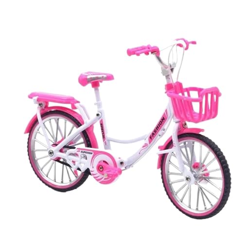 SYYANFEI Mini-Mountainbikespielzeug 1: 10 für Legierungs-Fahrrad-Modell-Cartoon-Kinderspielzeug-Geschenk JungenMädchengeschenkdekoration(Rosa) von SYYANFEI