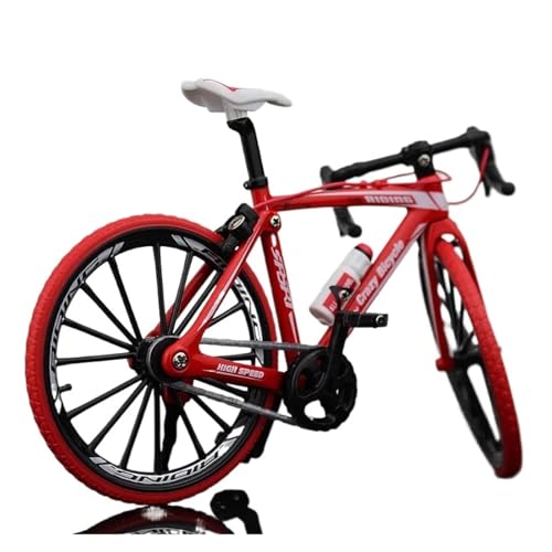 SYYANFEI Mini-Mountainbikespielzeug 1:10 Für Legierung Fahrrad Modell Simulation Fahrrad Kurve Straße Mini Racing Spielzeug Erwachsene Sammlung Geschenke JungenMädchengeschenkdekoration(Rot) von SYYANFEI