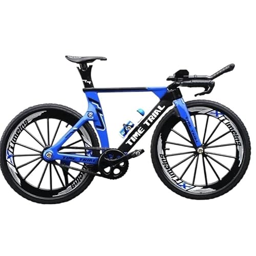 SYYANFEI Mini-Mountainbikespielzeug 1:10 für Legierung Modell Fahrrad Diecast Metall Finger Mountainbike Racing Simulation Erwachsene Sammlung Spielzeugkinder JungenMädchengeschenkdekoration(Blau) von SYYANFEI