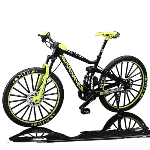 SYYANFEI Mini-Mountainbikespielzeug 1:10 für Mini Diecast Legierung Fahrrad Modell Metall Racing Finger Mountainbike tragbare imulation Sammlung Spielzeug JungenMädchengeschenkdekoration(Grün) von SYYANFEI