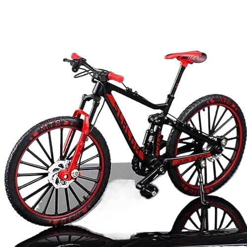 SYYANFEI Mini-Mountainbikespielzeug 1:10 für Mini Diecast Legierung Fahrrad Modell Metall Racing Finger Mountainbike tragbare imulation Sammlung Spielzeug JungenMädchengeschenkdekoration(Rot) von SYYANFEI