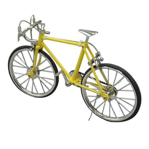 SYYANFEI Mini-Mountainbikespielzeug 1:10 für Mini-Druckguss-Fahrradmodell Spielzeug Rennwagen Sammlerstücke Geschenke Dekorationen JungenMädchengeschenkdekoration(Yellow) von SYYANFEI