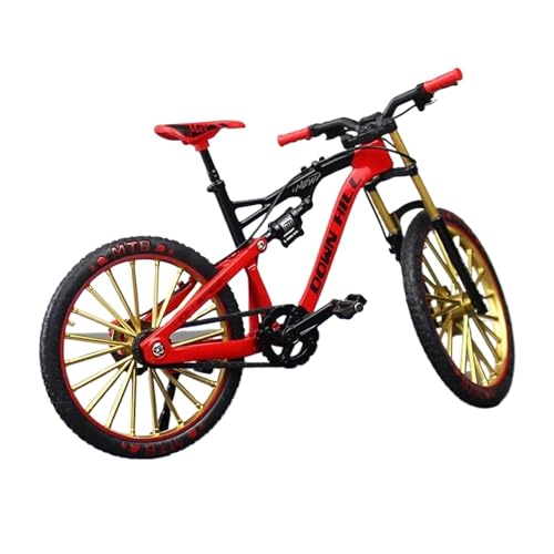 SYYANFEI Mini-Mountainbikespielzeug 1:10 für Mini Finger Mountain Legierung Diecast Modell Metall Bike Racing Bend Road Simulation Sammlung Spielzeug Kinder JungenMädchengeschenkdekoration(Rot) von SYYANFEI