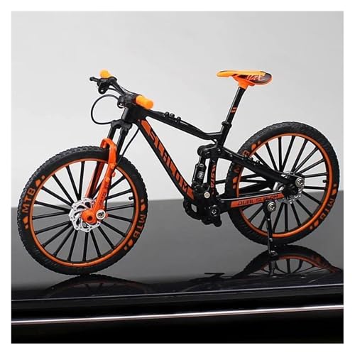 SYYANFEI Mini-Mountainbikespielzeug 1:10 für Mini FingerMountain AlloyBicycle Diecast Modell Metall Fahrrad Racing Simulation Sammlung Spielzeug Kinder JungenMädchengeschenkdekoration(Orange) von SYYANFEI