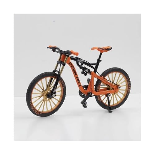 SYYANFEI Mini-Mountainbikespielzeug 1:8 Für Legierung Fahrrad Modell Diecast Metall Finger Mountainbike Racing Bend Road Simulation Sammlung Spielzeug Kinder JungenMädchengeschenkdekoration(Orange) von SYYANFEI