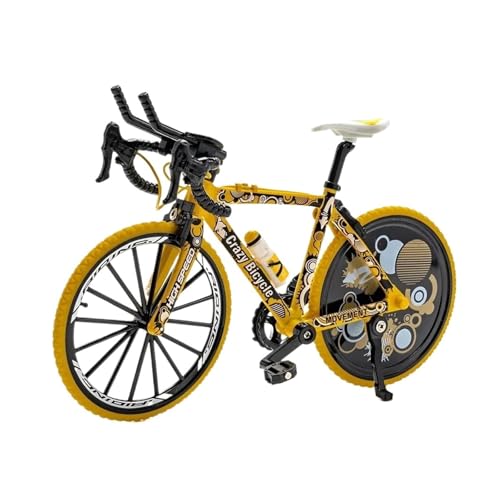 SYYANFEI Mini-Mountainbikespielzeug 1:8 Für Mini-Modell-Legierung Fahrrad Off-Road-Mountainbike-Modelle Hohe Simulation Ornamente Sammlung Spielzeug Geschenke JungenMädchengeschenkdekoration(Yellow) von SYYANFEI