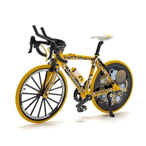 SYYANFEI Mini-Mountainbikespielzeug 1:8 Für Mini-Modell-Legierung Fahrrad Off-Road-Mountainbike-Modelle Hohe Simulation Ornamente Sammlung Spielzeug Geschenke JungenMädchengeschenkdekoration(Yellow) von SYYANFEI