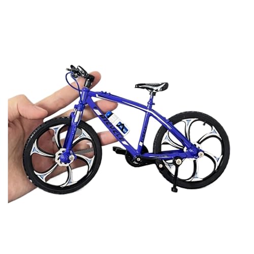 SYYANFEI Mini-Mountainbikespielzeug 1:8 für Mini Modell Legierung Fahrrad DREI Farben Diecast Dekoration Metall Finger Berg Mini Bike Simulation Spielzeug JungenMädchengeschenkdekoration(Blau) von SYYANFEI