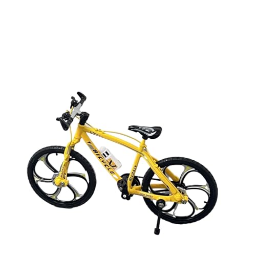 SYYANFEI Mini-Mountainbikespielzeug 1:8 für Mini Modell Legierung Fahrrad DREI Farben Diecast Dekoration Metall Finger Berg Mini Bike Simulation Spielzeug JungenMädchengeschenkdekoration(Yellow) von SYYANFEI