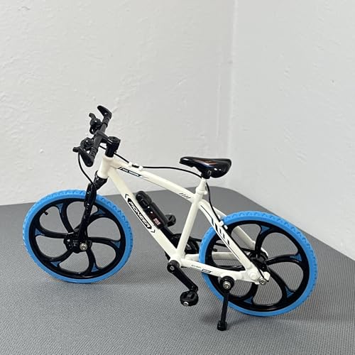 SYYANFEI Mini-Mountainbikespielzeug 1:8 für Mini Modell Legierung Fahrrad Druckguss Mountainbike Finger Simulation Tricolor Bike Sammlung Geschenke Spielzeug JungenMädchengeschenkdekoration(Blau) von SYYANFEI