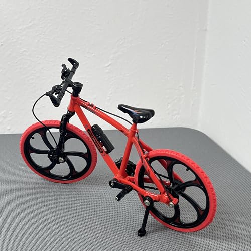 SYYANFEI Mini-Mountainbikespielzeug 1:8 für Mini Modell Legierung Fahrrad Druckguss Mountainbike Finger Simulation Tricolor Bike Sammlung Geschenke Spielzeug JungenMädchengeschenkdekoration(Rot) von SYYANFEI