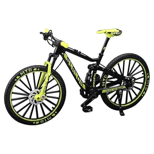 SYYANFEI Mini-Mountainbikespielzeug Für Mini-Finger-Kompaktfahrräder Modell mit drehbaren Rädern wunderbare Dekoration für Zuhause Büro Schreibtisch JungenMädchengeschenkdekoration(Grün) von SYYANFEI