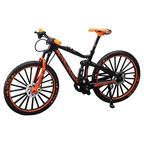 SYYANFEI Mini-Mountainbikespielzeug Für Mini-Finger-Kompaktfahrräder Modell mit drehbaren Rädern wunderbare Dekoration für Zuhause Büro Schreibtisch JungenMädchengeschenkdekoration(Orange) von SYYANFEI