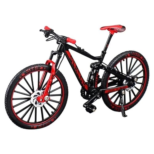 SYYANFEI Mini-Mountainbikespielzeug Für Mini-Finger-Kompaktfahrräder Modell mit drehbaren Rädern wunderbare Dekoration für Zuhause Büro Schreibtisch JungenMädchengeschenkdekoration(Rot) von SYYANFEI