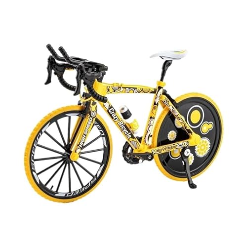 SYYANFEI Mini-Mountainbikespielzeug Für TT-Rennrad-Spielzeugmodell aus LegierungMaßstab 1:8 –NachbildungSpieleundSammelnKinder – GeschenkFahrradliebhaber JungenMädchengeschenkdekoration(Yellow) von SYYANFEI