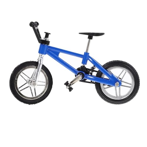 SYYANFEI Mini-Mountainbikespielzeug Für simuliertes Mini-Fahrrad Miniatur-Miniatur-Fahrrad aus Legierung, Mikro-Szenen-Dekoration Puppenhaus-Ornament JungenMädchengeschenkdekoration(Blau) von SYYANFEI