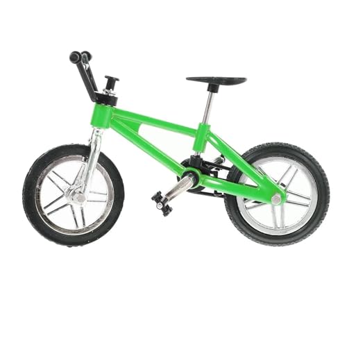 SYYANFEI Mini-Mountainbikespielzeug Für simuliertes Mini-Fahrrad Miniatur-Miniatur-Fahrrad aus Legierung, Mikro-Szenen-Dekoration Puppenhaus-Ornament JungenMädchengeschenkdekoration(Grün) von SYYANFEI