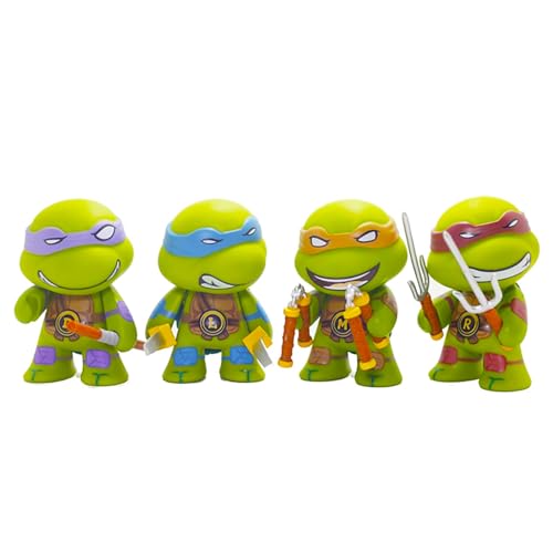 4 PCs Ninja Turtles Toys - Actionfiguren - Ninja Turtles Spielzeugset -Turten Ornament Dekoration für Auto - Geburtstagsfeier Babyparty -Kuchen -Topper von SZJYMY