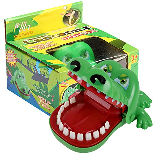 SZQIUNUBI Krokodil Spiel für Kinder,ZäHne Krokodil ZäHne Spielzeug,Spielzeug Krokodil Zähne Action Geschicklichkeit Crocodile Teeth Game für Familienspiele, Freundesammlungen Und Trick Requisiten von SZQIUNUBI