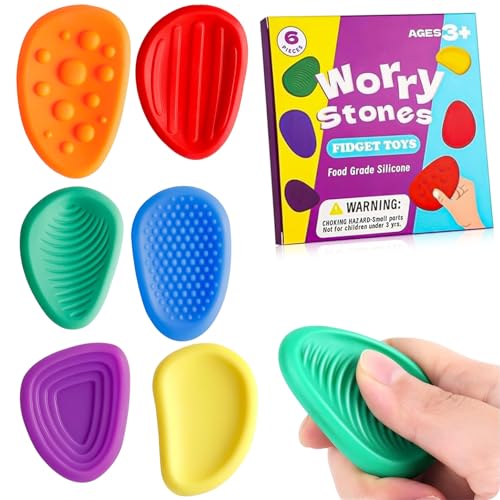 SZSMW 6 Sensory Toys - Sensorisches Spielzeug - Tactile Sensory Toys - Ideal, Um die HäNde In Stressigen und äNgstlichen Zeiten Zu BeschäFtigen und Verspannungen Zu LöSen von SZSMW