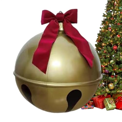 Dekorierte Glockenform, aufblasbare Dekoration, aufblasbare Weihnachtskugeln, Weihnachtsball, riesiger aufblasbarer Ball, aufblasbarer Weihnachtsball für den Außenbereich, für Rasen, Terrasse, Hof, von SZSXYBZ