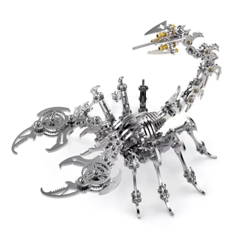 Mechanisches 3D-Metall-Puzzle, 200 Stück, Mini-Skorpion-König-Modell, Puzzle-Set, Metallmodell-Spielzeug-Set für Erwachsene und Kinder (Stahl) von SZSXYBZ