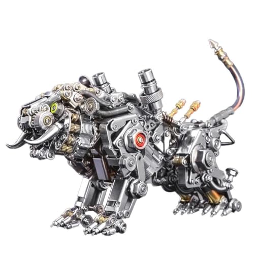 Mechanisches 3D-Metall-Puzzle, 700 Stück, Mini-Puzzle, Bengal-Tiger-Kits, Modell, 18 x 8 x 12 cm, Metallmodell-Spielzeug-Set für Erwachsene und Kinder von SZSXYBZ