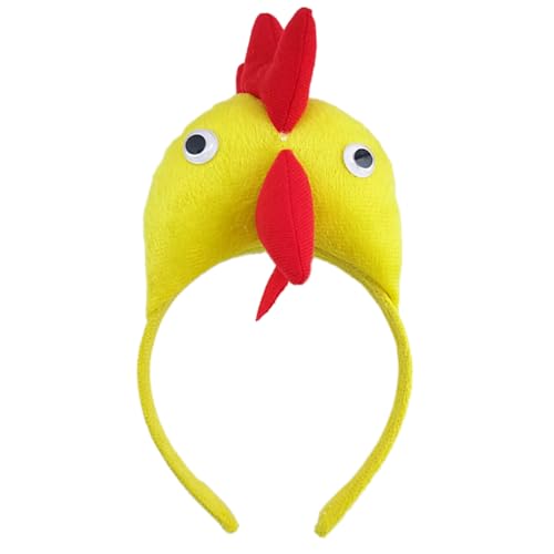 SZYDD Huhn Stirnband Stirnband Lustig Cartoon Hahn Stirnband Party Stirnband Musik Festival Gepolstertes Stirnband Tuch von SZYDD