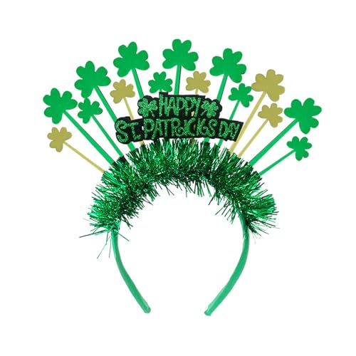 SZYDD Irish Festival Lustiger Bierkrug Stirnband St. Patrick's Day Feier Stirnband Urlaub Mottoparty Bierkrug Stirnband Irischer Nationalfeiertag Haarschmuck Vliesstoff Kunststoff von SZYDD