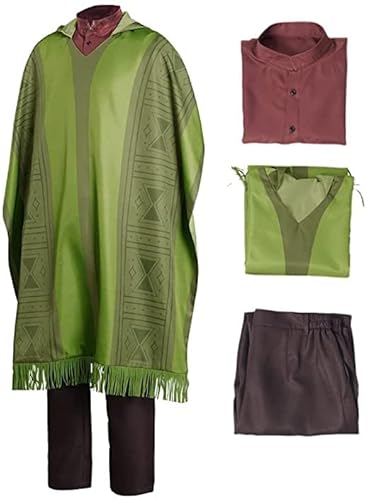 Encanto Bruno Cosplay Kostüm Madrigal Outfit Umhang Hemd Hose Robe Cape Full Set für Herren und Damen Halloween Anzüge,Male,S Encanto Bruno Cosplay Kostüm Madrigal Outfit Umhang Hemd Hose Robe Cape Full Set für Herren und Damen Halloween Anzüge,Male,S von SZYDM