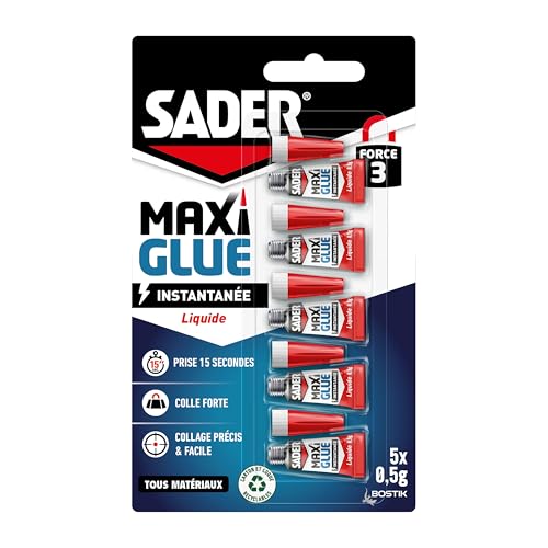 SADER Maxiglue Inst Liquid 5 x 0,5 g Marke von Sader