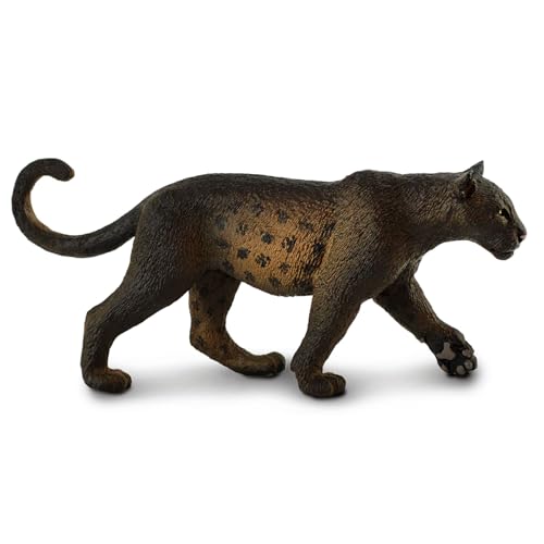 Safari Ltd. Black Panther Figur – Realistische 12,7 cm große Wildtier-Figur – Lernspielzeug für Jungen, Mädchen und Kinder ab 3 Jahren von Safari Ltd.