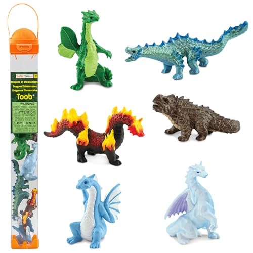 Safari 6 Miniatur-Elemente-Figuren | Miniatur-Fantasiefiguren | Ungiftig und BPA-frei | Für Kinder ab 3 Jahren geeignet Ltd von Safari Ltd.