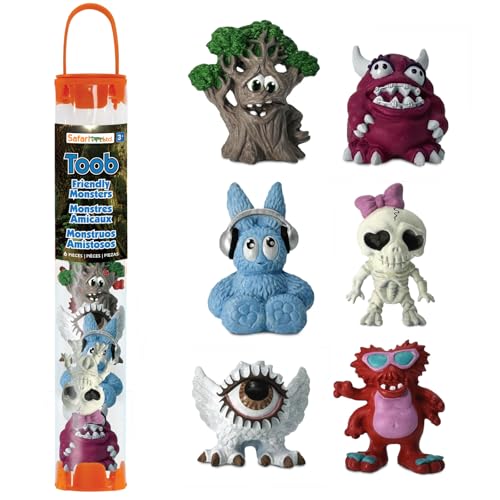 Safari Ltd. Friendly Monsters TOOB – 6 Miniatur-Monster-Figuren – fantasievolles Spielzeug-Set für Jungen, Mädchen und Kinder ab 3 Jahren von Safari Ltd.