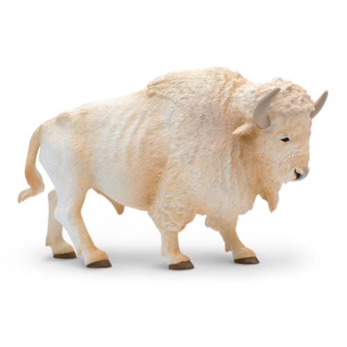 Safari Ltd. S180929 Safari White Buffalo Tiere Pflanzenfigur, weiß, S von Safari Ltd.