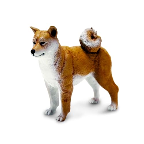 Safari Ltd. Shiba Inu Figur, handbemalt, lebensechte 7,6 cm Modellfigur, lustiges Lernspielzeug für Jungen, Mädchen und Kinder ab 3 Jahren von Safari Ltd.