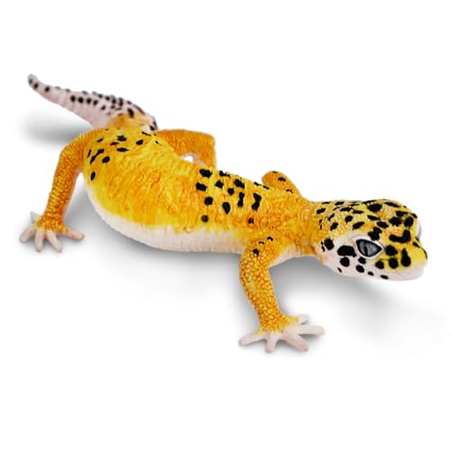 Safari Ltd. Spielzeugfigur Leopard Gecko | Sammlung unglaublicher Kreaturen | ungiftig und BPA-frei | Spielzeugtiere | geeignet für Kinder ab 3 Jahren, Gelb von Safari Ltd.