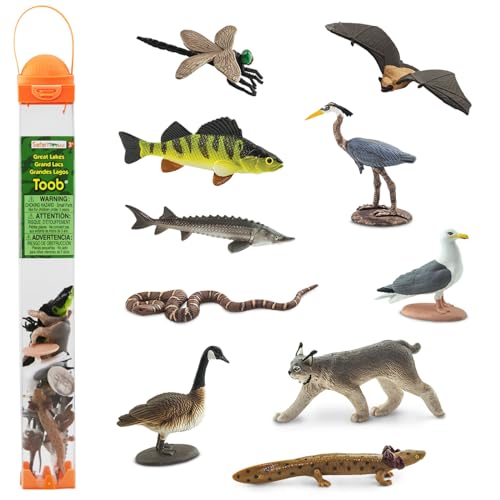 Safari Ltd. 10 Miniaturfiguren der Großen Seen | Ökosystem-Figuren | Ungiftig und BPA-frei | Geeignet für Kinder ab 3 Jahren von Safari Ltd.