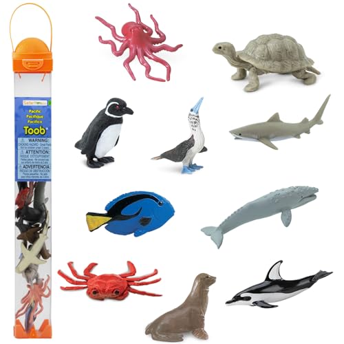 Safari 10 Pacific Miniaturfiguren | Meerestierfiguren | Ungiftig & BPA-frei | Für Kinder ab 3 Jahren geeignet Ltd von Safari Ltd.