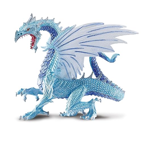 Safari s10145 Drachen Ice Miniatur, Blau, Weiß von Safari Ltd.