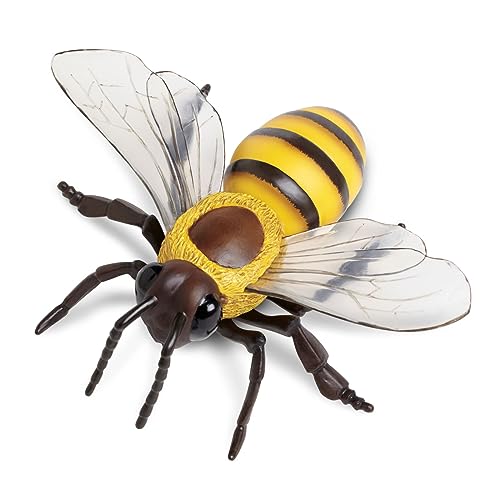 Safari Ltd. 268229 Honeybee Tier Pflanzenfigur, Schwarz, Gelb, S von Safari Ltd.