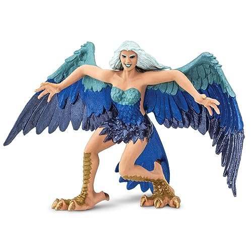 Safari Ltd. 100078 Harpyie Mythical Realms Harpy Miniatur, blau von Safari Ltd.