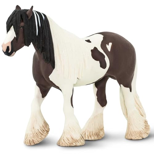 Safari Ltd. 155005 Horses Safari WC Pferde Tinker Miniatur, Zwart/Wit, M von Safari Ltd.