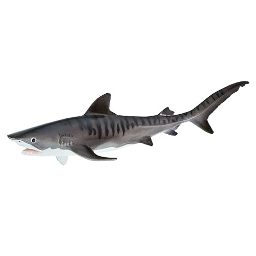 Safari Ltd. 2117-02. Safari Hai Figur MB Tiger Shark, Blau, Grau, Weiß von Safari Ltd.