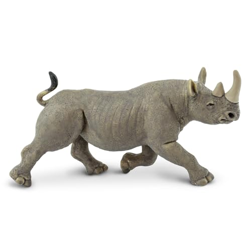 Safari 228929 Diceros, WS Wildlife Nashorn Figur, Schwarz von Safari