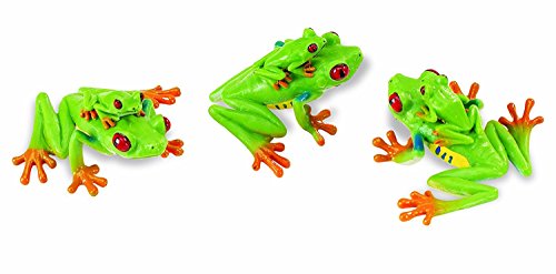 Safari - 262029 - Rotaugenlaubfrosch, Laubfrosch, grün, PVC, 5,5cm, 1 Stück von Safari Ltd.