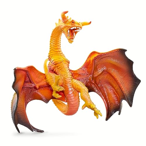 Safari Lava Dragon Figur | Figura de dragón mítico DE 7.5“ | Kinderspielzeug | ungiftig und BPA-frei | geeignet für Kinder ab 4 Jahren Ltd von Safari Ltd.