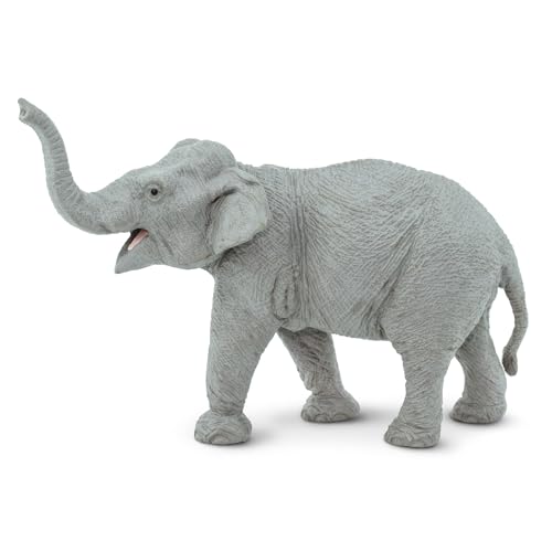 Safari Ltd Wild Wildlife – Asiatischer Elefant – Realistische handbemalte Figur Spielzeug Modell – Qualität Konstruktion aus Sicher und BPA-Freien Materialien – Für Kinder ab 3 und bis von Safari