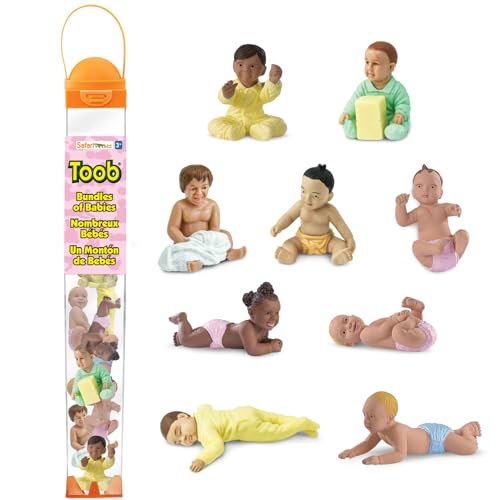 Safari Ltd. Bundles of Babies TOOB – Miniaturfiguren von Babys – pädagogische Spielzeugfiguren für Jungen, Mädchen und Kinder ab 3 Jahren von Safari