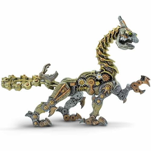 Safari Ltd. Steampunk-Drachenfigur | 7“ Detaillierte Modellfigur | Ungiftig und BPA-frei | Für Kinder ab 4 Jahren geeignet von Safari Ltd.